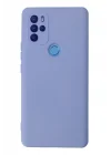 Mey İthalat®  General Mobile GM 21 Pro Kılıf Nano içi Kadife Silikon - Lila