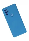 Mey İthalat®  General Mobile GM 21 Pro Kılıf Nano içi Kadife Silikon - Mavi