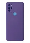 Mey İthalat®  General Mobile GM 21 Pro Kılıf Nano içi Kadife Silikon - Mor