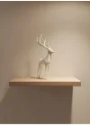 Mey İthalat® Geyik Figürü Beyaz Modern Salon ve Raf Dekoru