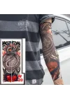 Mey İthalat® Giyilebilir Kol Dövmesi Çorap Dövme 3D Baskılı Kol Bacak Dövme 2 Adet Model 7