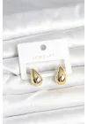 Mey İthalat® Gold Renk Damla Küpe 17 mm