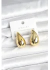 Mey İthalat® Gold Renk Damla Küpe 30 mm