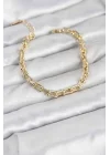 Mey İthalat® Gold Renk Tifani Model Pirinç Kadın Bileklik