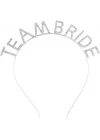 Mey İthalat® Gümüş Kaplama Kristal Taşlı Team Bride Taç 16x17 cm