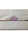 Mey İthalat® Gümüş Renk Prenses Yazılı Parti Tacı 60 cm