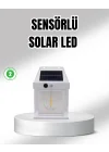 Mey İthalat® Güneş Enerjili Dış Mekan Sensörlü Duvar Lambası IP65 Su Geçirmez