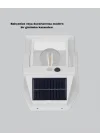 Mey İthalat® Güneş Enerjili Dış Mekan Sensörlü Duvar Lambası IP65 Su Geçirmez