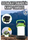 Mey İthalat® Güneş Enerjili Led Lamba Kamp Lambası Katlanabilir Lamba USB Şarjlı