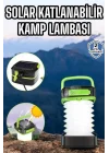 Mey İthalat® Güneş Enerjili Led Lamba Kamp Lambası Katlanabilir Lamba USB Şarjlı
