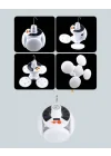 Mey İthalat® Güneş Enerjili USB Şarj Edilebilir 5 Modlu Katlanabilir LED Kamp Işığı
