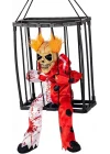 Mey İthalat® Hareketli Sesli Sensörlü Mahkum Joker İskelet Dekorasyon 22x27 cm