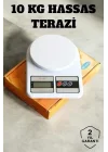 Mey İthalat® Hassas Terazi 10 kg Kapasiteli, Yüksek Hassasiyetli Dijital Mutfak Tartısı