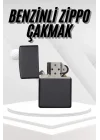 Mey İthalat® Hediyelik Zarif Model Siyah Benzinli Çakmak