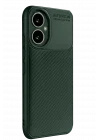 Mey İthalat®  Honor 400 Kılıf Auto Focus Karbon Kapak - Koyu Yeşil