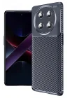 Mey İthalat®  Honor Magic 7 Lite Kılıf Auto Focus Karbon Kapak - Lacivert