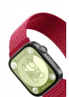 Mey İthalat®  Huawei Fit 4 Hasırlı Cırtcırtlı Kordon - Kırmızı