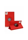 Mey İthalat®  Huawei Honor Pad X9A 360 Tablet Deri Kılıf - Kırmızı