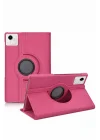 Mey İthalat®  Huawei Honor Pad X9A 360 Tablet Deri Kılıf - Pembe