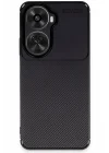 Mey İthalat®  Huawei Nova 12 SE Kılıf Auto Focus Karbon Kapak - Siyah