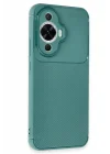Mey İthalat®  Huawei Nova 12S Kılıf Auto Focus Karbon Kapak - Koyu Yeşil