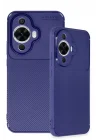 Mey İthalat®  Huawei Nova 12S Kılıf Auto Focus Karbon Kapak - Lacivert