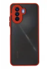 Mey İthalat®  Huawei Nova Y70 Kılıf Montreal Silikon Kapak - Kırmızı