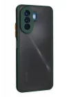 Mey İthalat®  Huawei Nova Y70 Kılıf Montreal Silikon Kapak - Yeşil