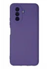 Mey İthalat®  Huawei Nova Y70 Kılıf Nano içi Kadife Silikon - Mor