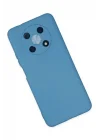 Mey İthalat®  Huawei Nova Y90 Kılıf Nano içi Kadife Silikon - Mavi