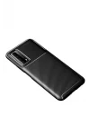 Mey İthalat®  Huawei P Smart 2021 Kılıf Auto Focus Karbon Kapak - Siyah