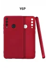 Mey İthalat®  Huawei Y6P Kılıf First Silikon - Bordo