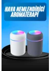 Mey İthalat® Humidifier LED Işıklı Mini Ortam Oda Kokusu Aromaterapi Buhardanlık