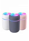Mey İthalat® Humidifier LED Işıklı Mini Ortam Oda Kokusu Aromaterapi Buhardanlık
