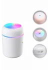 Mey İthalat® Humidifier LED Işıklı Mini Ortam Oda Kokusu Aromaterapi Buhardanlık