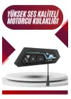 Mey İthalat® Intercom Bluetooth Kask Kulaklık Motosiklet Kulaklık 5.0 Bluetooth