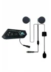 Mey İthalat® Intercom Bluetooth Kask Kulaklık Motosiklet Kulaklık 5.0 Bluetooth