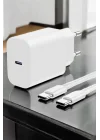 Mey İthalat® İOS Uyumlu Type-C Girişli Hızlı Şarj 15/15 Pro Max Adaptör ve Kablosu