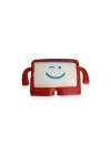 Mey İthalat®  iPad 10.2 (7.nesil) Kılıf Karakter Tablet Silikon - Kırmızı