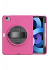 Mey İthalat®  iPad 2022 10.9 (10.nesil) Kılıf Hand Strap Tablet Kılıfı - Pembe