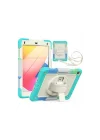 Mey İthalat®  iPad 5 Air 9.7 Kılıf Tablet Rainbow Kapak - Turkuaz