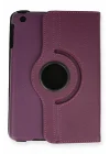 Mey İthalat®  iPad Mini 1 Kılıf 360 Tablet Deri Kılıf - Mürdüm
