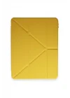 Mey İthalat®  iPad Pro 11 (2018) Kılıf Kalemlikli Mars Tablet Kılıfı - Açık Sarı