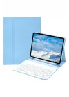Mey İthalat®  iPad Pro 11 (2022) Kılıf KC01 Smart Klavyeli Tablet Kılıfı - Açık Mavi