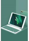 Mey İthalat®  iPad Pro 11 (2024) Kılıf KC01 Smart Klavyeli Tablet Kılıfı - Koyu Yeşil