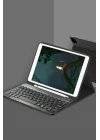Mey İthalat®  iPad Pro 12.9 (2024) Kılıf KC01 Smart Klavyeli Tablet Kılıfı - Siyah