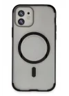 Mey İthalat®  iPhone 11 Hilton Magsafe Kapak - Siyah