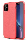Mey İthalat®   iPhone 11 Kılıf Auto Focus Kapak - Kırmızı