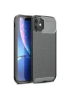 Mey İthalat®  iPhone 11 Kılıf Auto Focus Karbon Kapak - Siyah