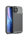 Mey İthalat®  iPhone 11 Kılıf Auto Focus Karbon Kapak - Siyah